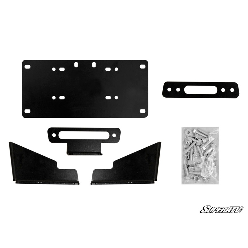 SuperATV Kawasaki Mule Pro Winch Mounting Plate