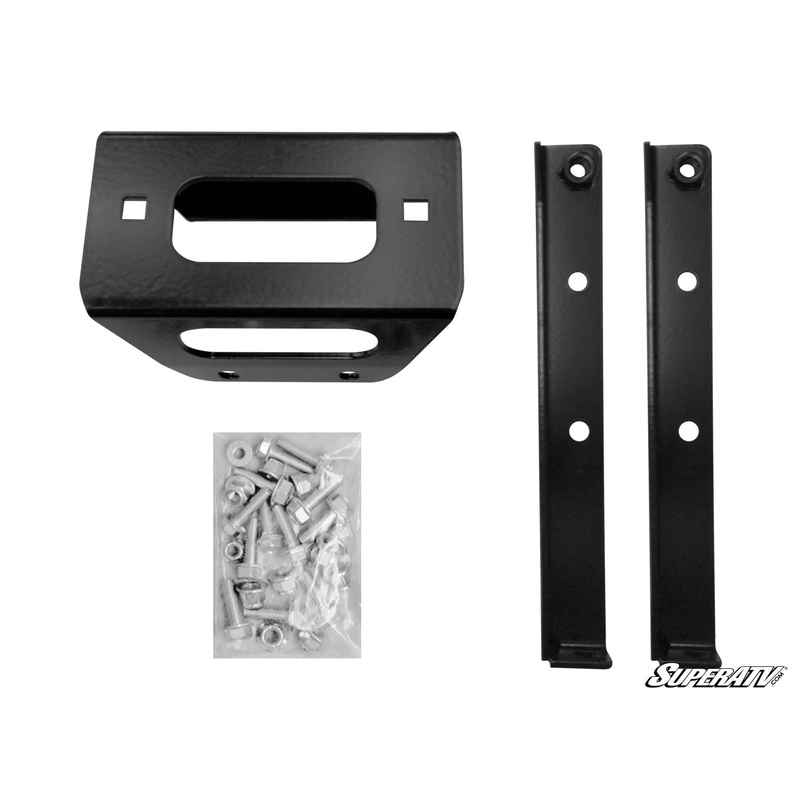 SuperATV Polaris RZR Winch Mounting Plate For 3500 lb. Winches