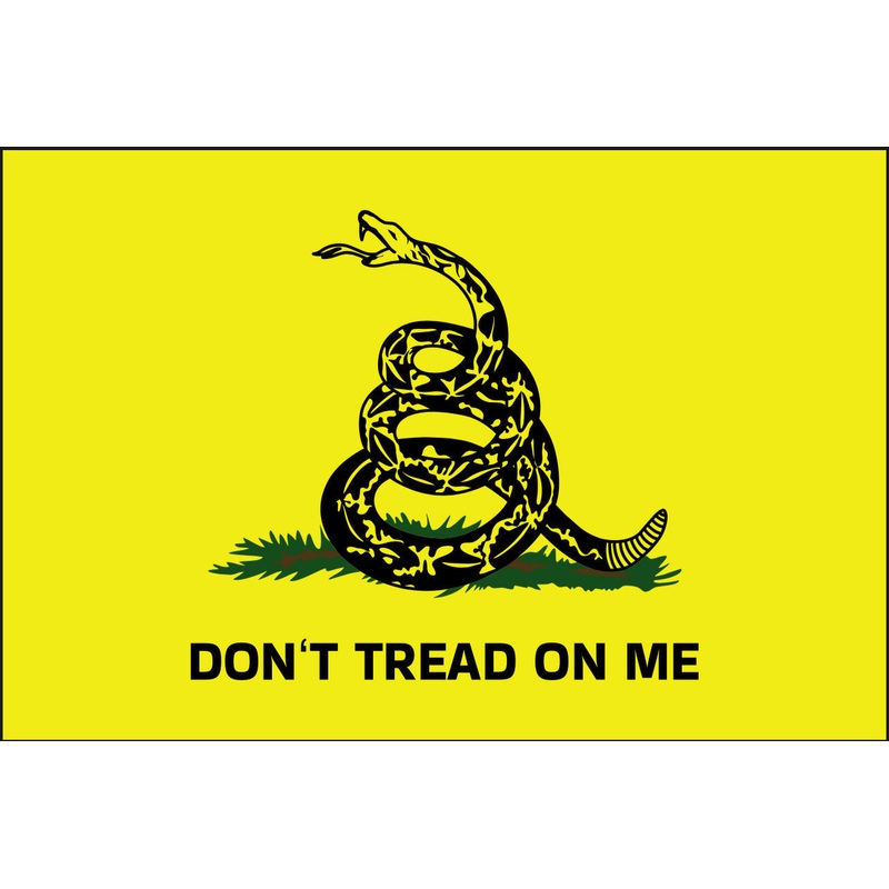 2x3 Double Sided Grommet Dont Tread on Me Yellow Flag
