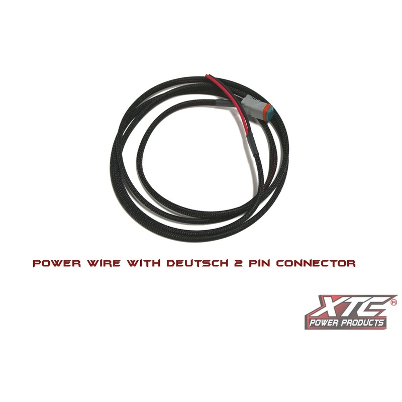 XTC 9' Power Wire with Deutsch 2 Pin Connector on one end