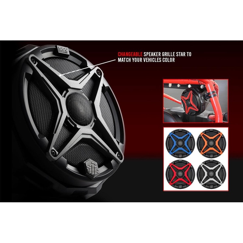 Interchangeable Color Grilles for SSV Works 8" Speaker (1 Pair)