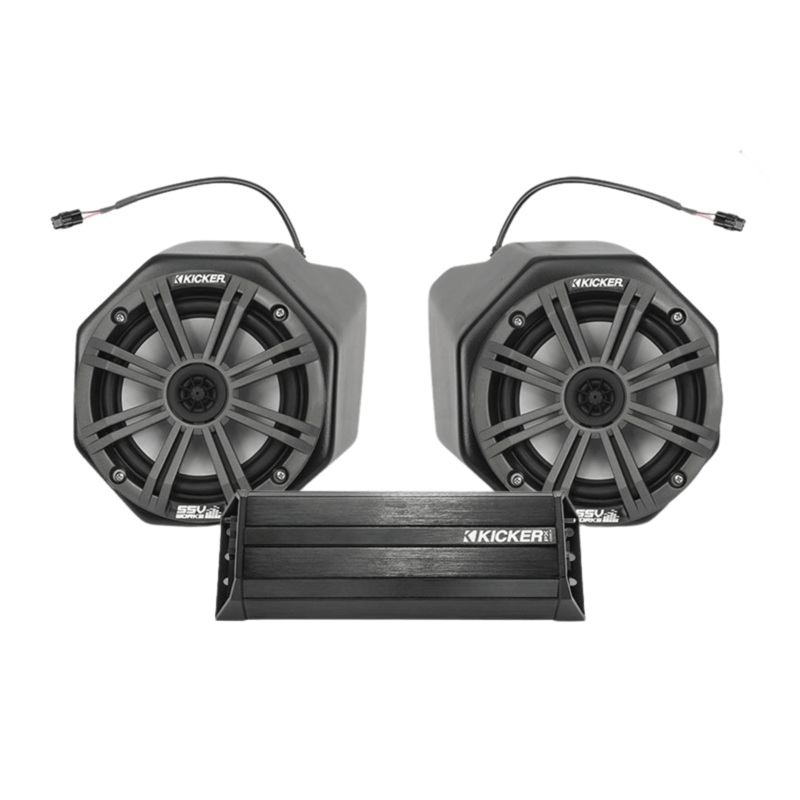 Kicker 2-Speaker Plug-&-Play System for Ride Command - Polaris General (2016-2020)