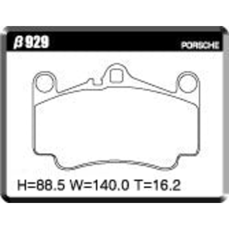 ACRE PC3200 BRAKE PAD FRONT FOR PORSCHE 911 997MA 3.8 CARRERA GTS 997MA101S 929-PC3200