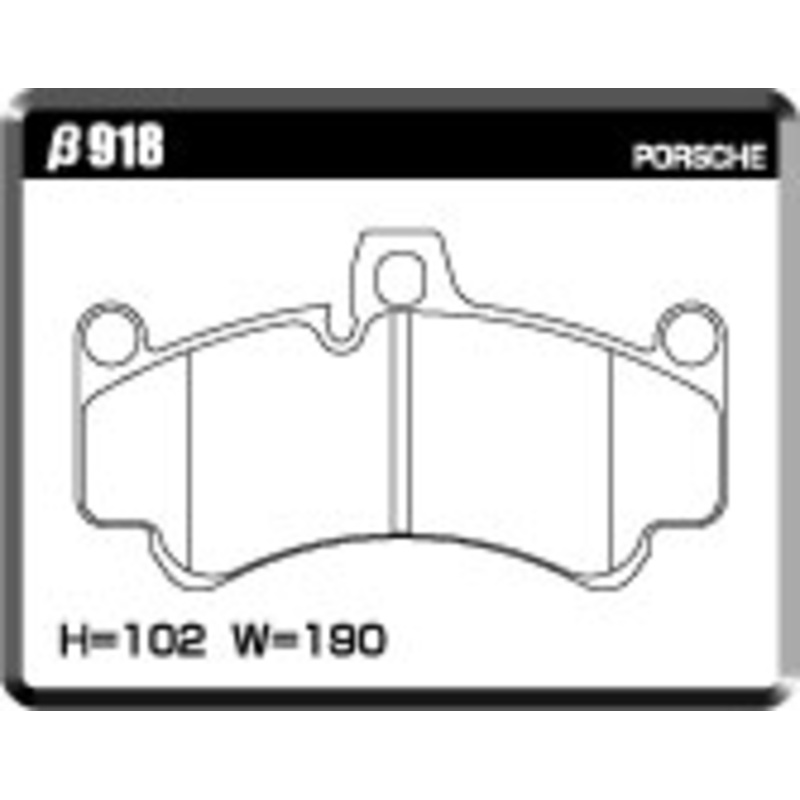 ACRE PC3200 BRAKE PAD FRONT FOR PORSCHE 911 997MA 3.8 TURBO TURBO S 997MA170 918-PC3200