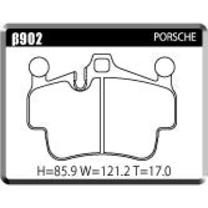 ACRE PC3200 BRAKE PAD REAR FOR PORSCHE 911 997MA 3.8 CARRERA S CARRERA 4S TARGA 4S 997MA101 902-PC3200