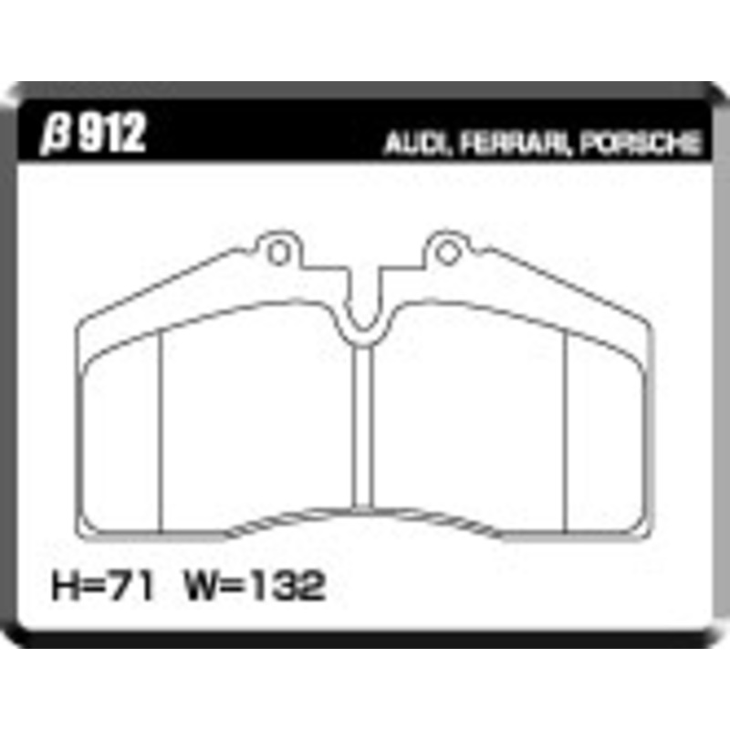 ACRE PC3200 BRAKE PAD FRONT FOR PORSCHE 928 4.7 S S2 912-PC3200