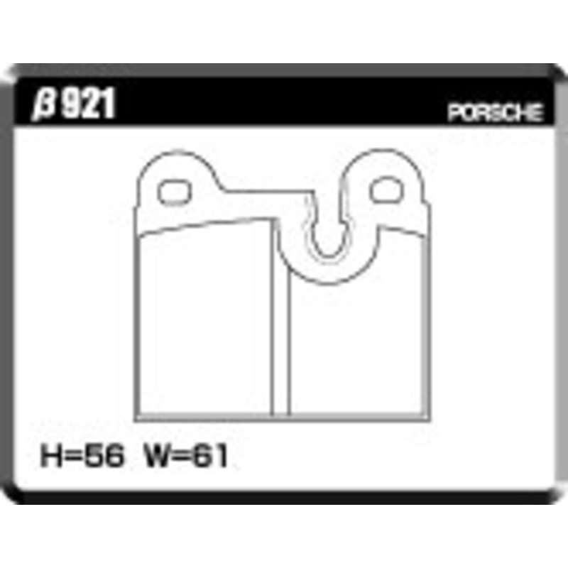 ACRE PC3200 BRAKE PAD REAR FOR PORSCHE 928 4.7 S S2 921-PC3200