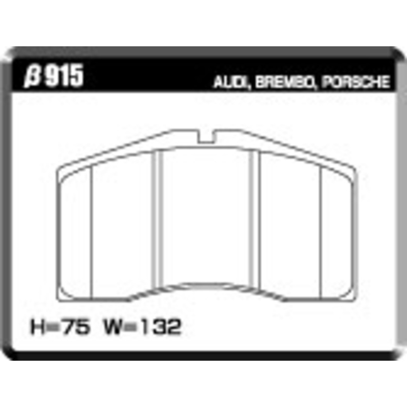 ACRE PC3200 BRAKE PAD FRONT FOR PORSCHE 968 3.0 TURBO S 915-PC3200