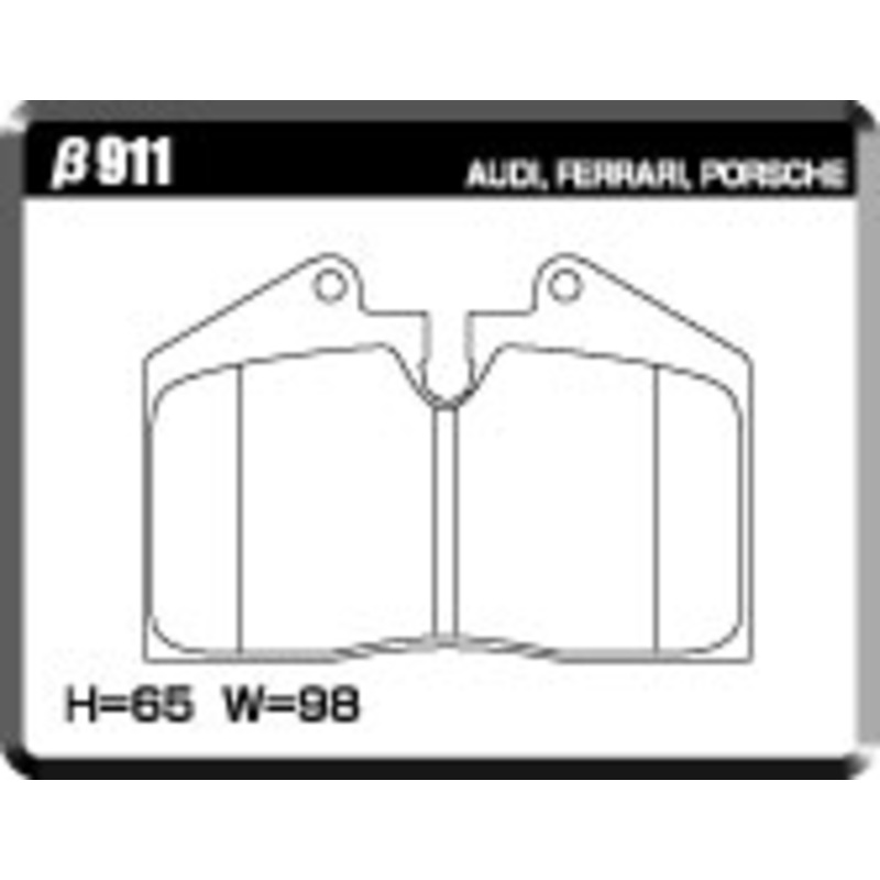 ACRE PC3200 BRAKE PAD REAR FOR PORSCHE 968 3.0 CPUPE CABRIOLET 968 968K 911-PC3200