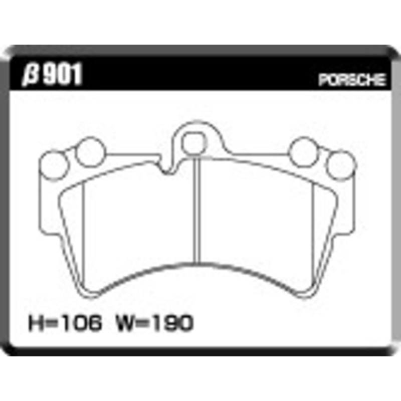 ACRE PC3200 BRAKE PAD FRONT FOR PORSCHE CAYENNE 955 9PA 4.5 TURBO 450PS 9PA50A 901-PC3200