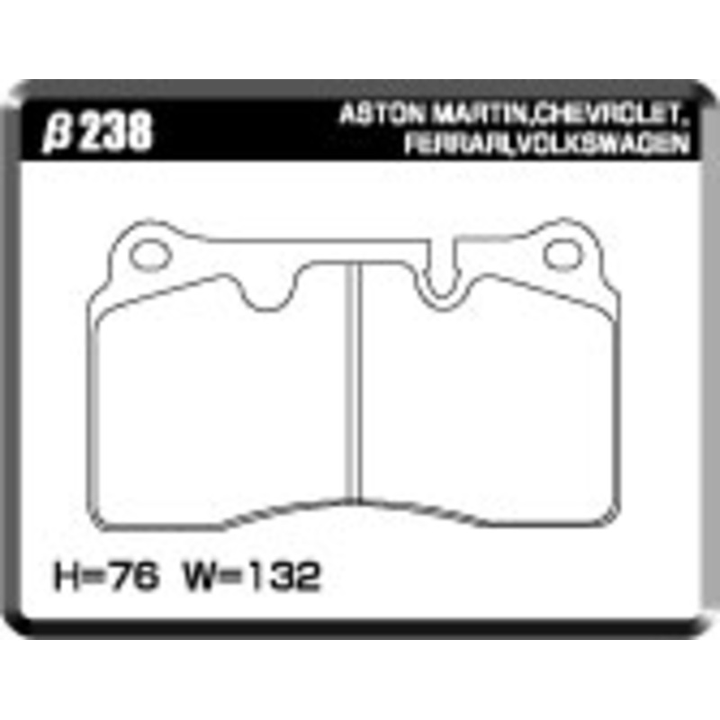 ACRE PC3200 BRAKE PAD FRONT FOR PORSCHE MACAN 95B 2.0 J1H1 238-PC3200