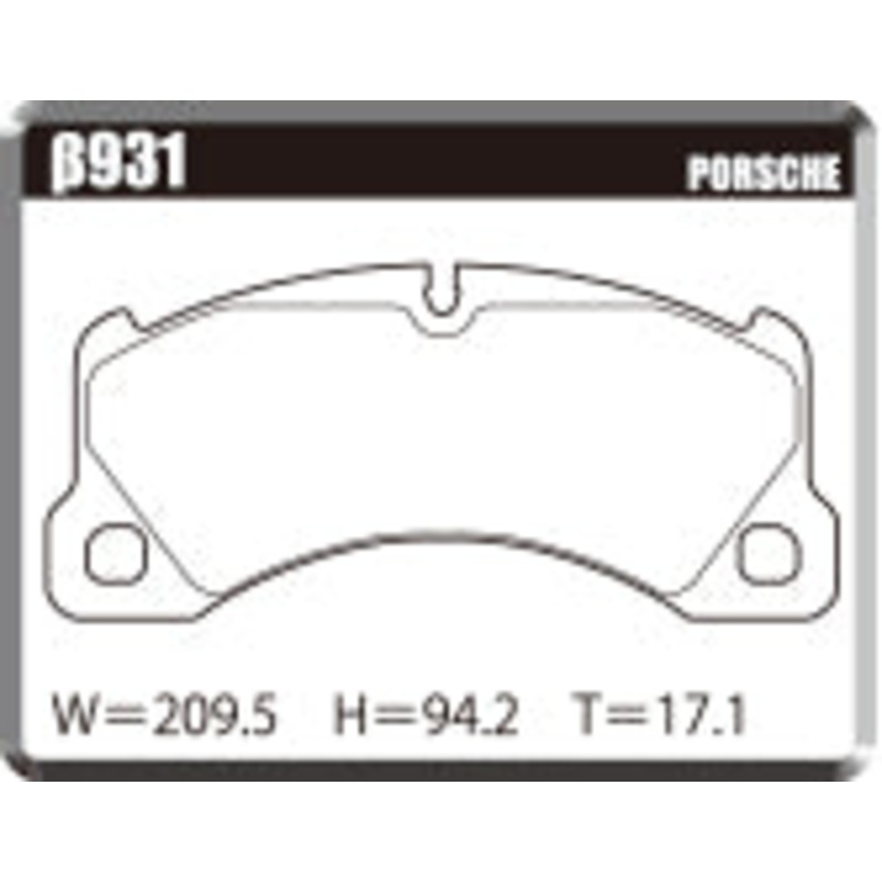 ACRE PC3200 BRAKE PAD FRONT FOR PORSCHE PANAMERA 970 4.8S 4.8S 931-PC3200