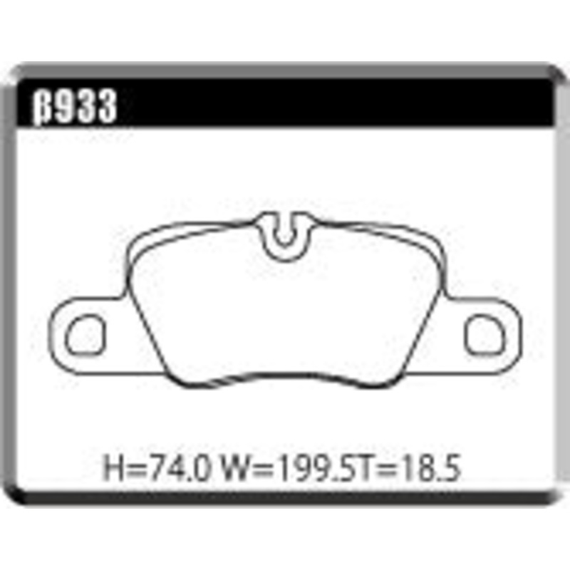 ACRE PC3200 BRAKE PAD REAR FOR PORSCHE PANAMERA 970 4.8 970M48A 933-PC3200