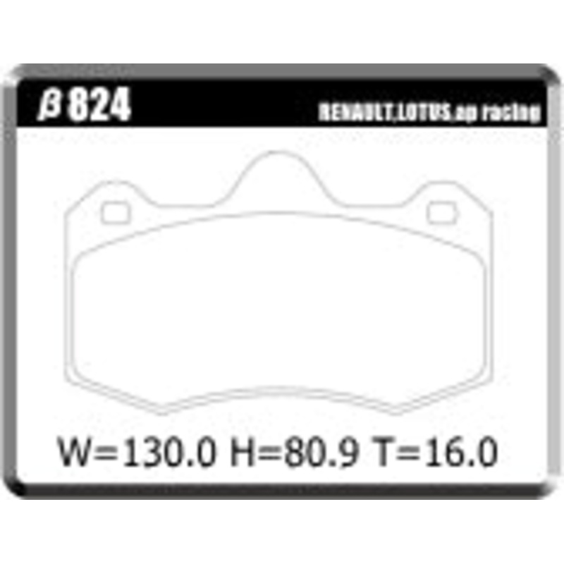 ACRE PC3200 BRAKE PAD FRONT FOR RENAULT LUTECIA CLIO LUTECIA II 3.0 RS 16V BL7X 824-PC3200
