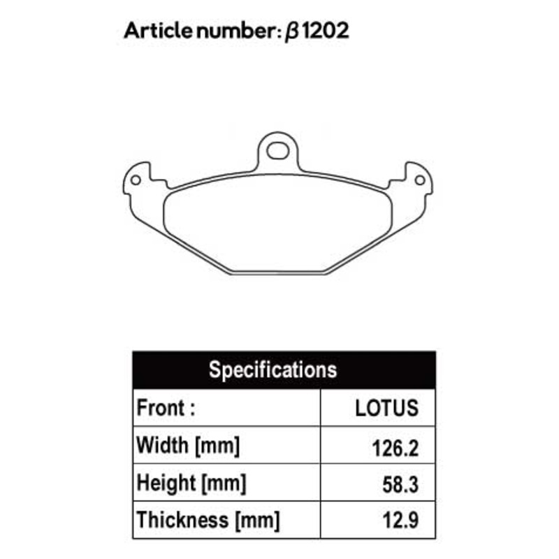 ACRE PC3200 BRAKE PAD REAR FOR RENAULT LAGUNA LAGUNA I 2.0 56F3R 1202-PC3200