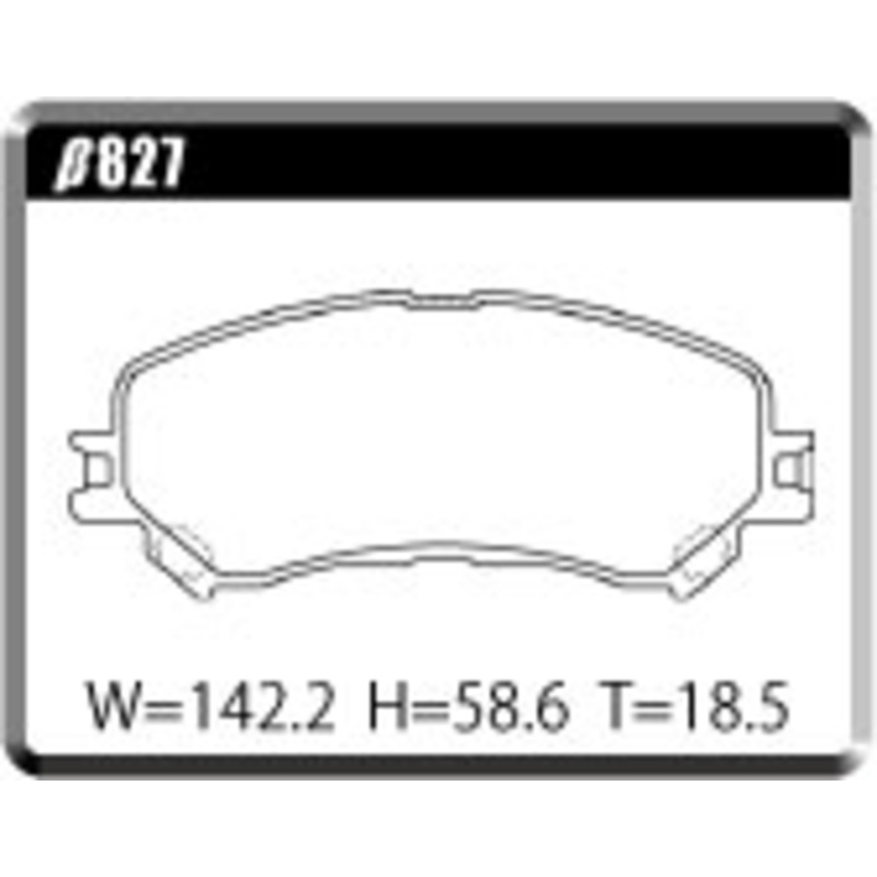ACRE PC3200 BRAKE PAD FRONT FOR RENAULT MEGANE MEGANE II 1.6 2.0 MK4M MF4 MF4M 827-PC3200
