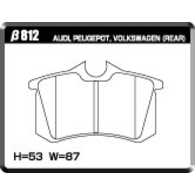 ACRE PC3200 BRAKE PAD FRONT FOR RENAULT TWINGO TWINGO II 1.2 BASE MODEL ND4F 812-PC3200