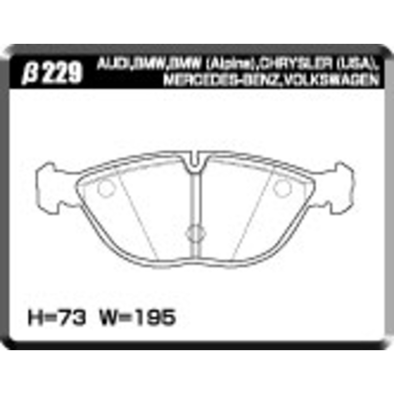 ACRE PC3200 BRAKE PAD FRONT FOR VOLKS WAGEN GOLF GOLF IV 3.2 R32 1JBFHF 229-PC3200