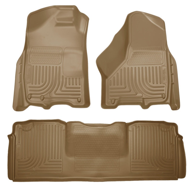 Husky Liners 10-12 Dodge Ram 2500/3500 Mega Cab WeatherBeater Combo Tan Floor Liners