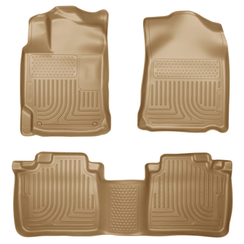 Husky Liners 10-13 Lexus RX350/RX450h WeatherBeater Tan Front & 2nd Seat Floor Liners