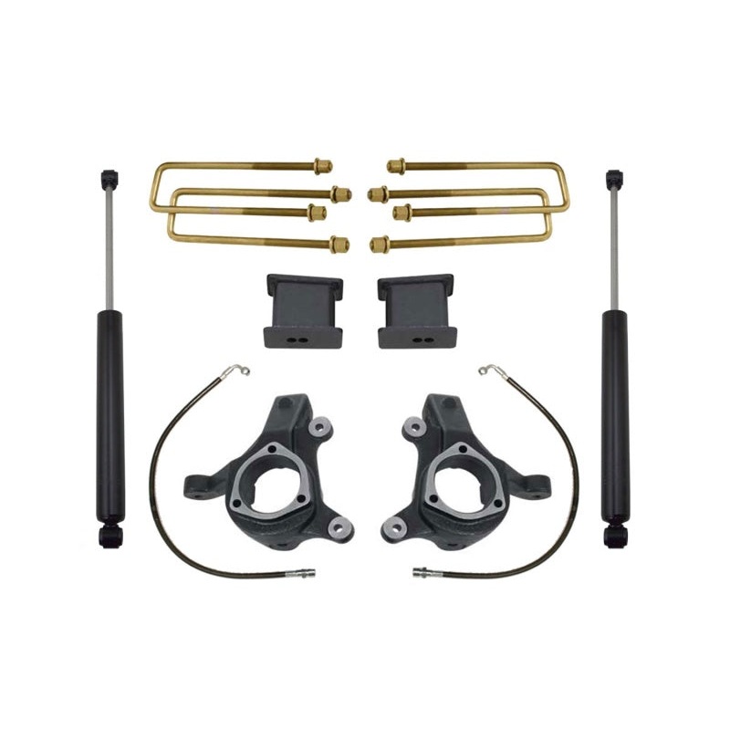 MaxTrac 07-16 GM C1500 2WD w/Cast Steel Susp. 3in/1in Spindle Lift Kit w/MaxTrac Shocks