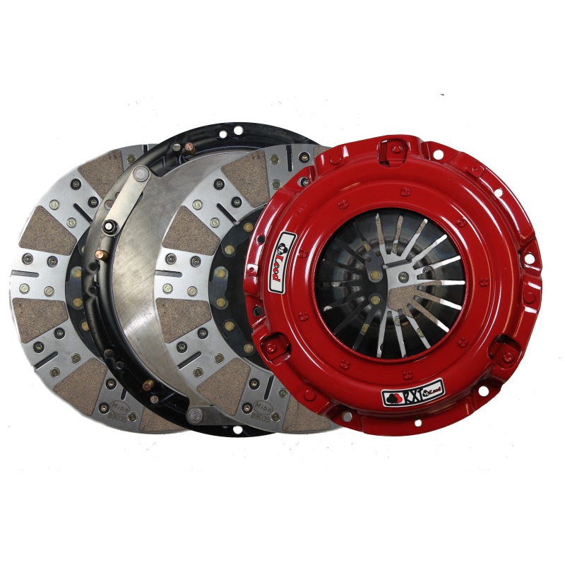 McLeod 18-21 Ford Mustang GT 5.0L RXT 1200 Twin Disc Clutch Kit w/AL Flywheel 23 Spline 0 Bal w/164T