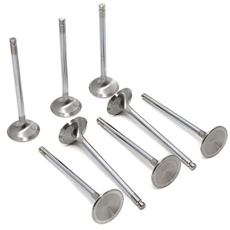 Clearance - GSC P-D Toyota 2JZ-GTE Chrome Polished Super Alloy Exhaust Valve - 29mm Head (STD) - SET 12